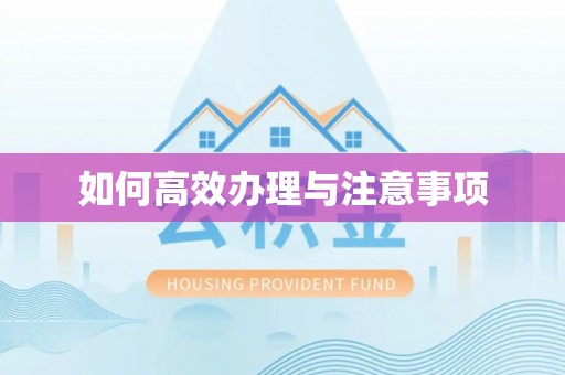 新会如何高效办理与注意事项