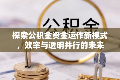 新会探索公积金资金运作新模式，效率与透明并行的未来