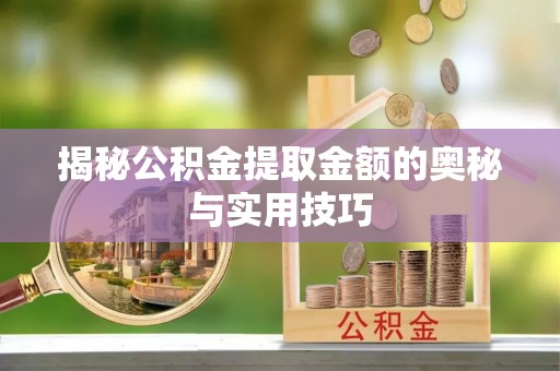 新会揭秘公积金提取金额的奥秘与实用技巧