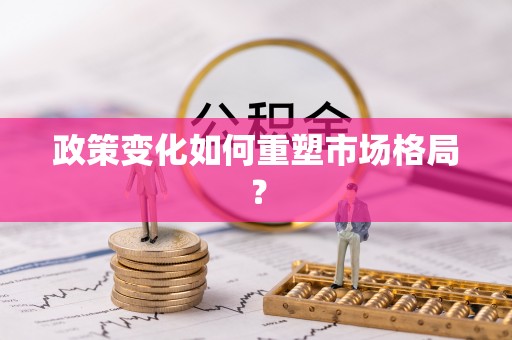新会政策变化如何重塑市场格局？