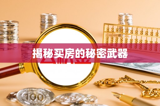 新会揭秘买房的秘密武器