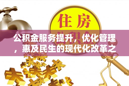 新会公积金服务提升，优化管理，惠及民生的现代化改革之路