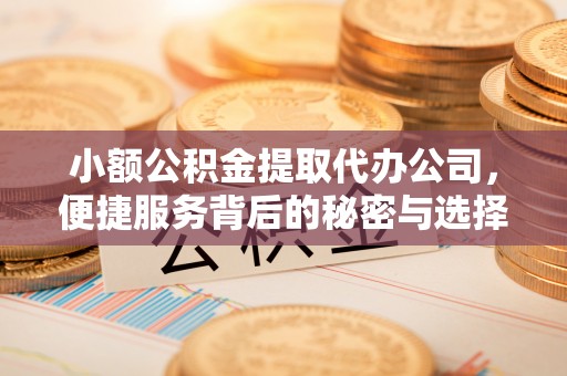 新会小额公积金提取代办公司，便捷服务背后的秘密与选择指南