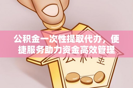 新会公积金一次性提取代办，便捷服务助力资金高效管理