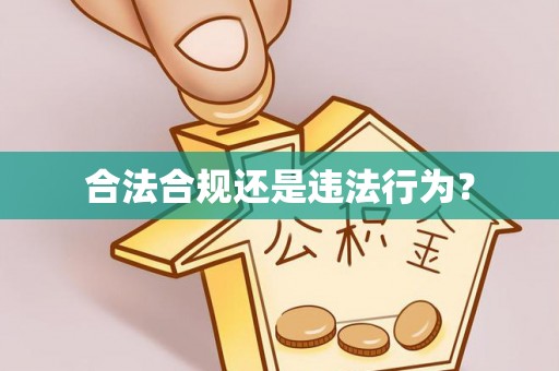 新会合法合规还是违法行为？